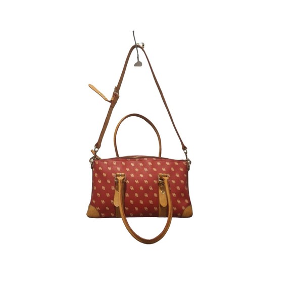 Dooney & Bourke Red Pebbled Leather Handbag Removable Strap - Picture 1 of 12